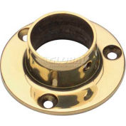 Lavi Industries, Flange, Wall, for 1" Tubing, Polished Brass