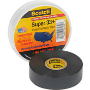 3m™ Scotch® Super 33 +™ ruban isolant en vinyle, 3/4 po X 76 pi, noir