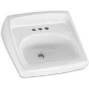 356 015,02 Standard américain Wall Hung Square lavabo évier avec 8-in Center