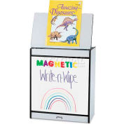 Jonti-Craft® Rainbow Accents gros livre chevalet - magnétique Write-n-Wipe - bord en haut/noir gris