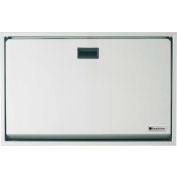 Foundations® Horizontal Baby Changing Table -Surface Mount- Stainless Steel,250lb Cap- 100SS-SM