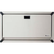 Foundations® Horizontal Baby Changing Table -Surface Mount- Stainless Steel,250lb Cap-100SSC-SM
