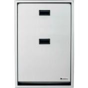 Foundations® Vertical Baby Changing Table - Recessed - Stainless Steel, 150lb Cap - 100SSV-R