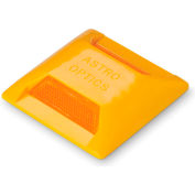 Tapco Hydrant-Lite Reflective Pavement Marker, 2-Sided Reflector, 4" x 4", Amber, Box 100