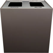 Busch Systems Aristata Double XL Recycling & Trash Cans & Bottles/Waste, 56 Gallon, Ardoise