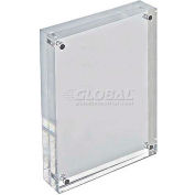 Global Approved 104434 Cadre de bloc vertical / horizontal en acrylique, 5 « x 7 », 1 pièces