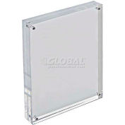 Global Approved 104436 Acrylique Vertical / Horizontal Bloc Cadre, 8,5 " x 11 " ,1 Pièce
