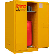 Durham Flammable Drum Cabinet 55 Gallon Manual Close Door - 34"W x 34"D x 65"H
