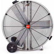 Shop-Vac® Industrial Drum Fan 1180200,36" Dia., 1/2HP, Direct Drive, 11,000CFM,Stainless Steel