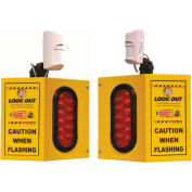 Collision Awareness Overhead Forklift Door Monitor, 2 Boxes, 2 Sensors, 2 Lights, 15' Cord