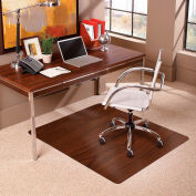 ES Robbins® Trendsetter Chair Mat for Medium Pile Carpet - 36" x 48" - Dark Cherry Woodgrain