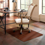 ES Robbins® Trendsetter Chair Mat for Hard Floors - 36 » x 48 » - Dark Cherry Woodgrain