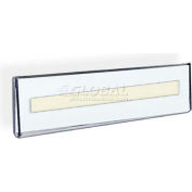 Global Approved 122018 Wall Mount Nameplate Sign Holder W/ Adhesive Tape, 8.5" x 2.5"
