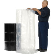Global Industrial 55 Gallon Drum Liner 8 Mil 38 x 53 - Pkg Qty 50