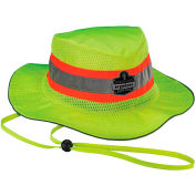 12595 Chill-Its® 8935MF Evaporative Headwear Hi-Vis Ranger Hat w/MF, Lime, L/XL