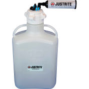 Justrite 12822 VaporTrap™ tourie avec filtre, HDPE, 13,5 litres, 8 Ports