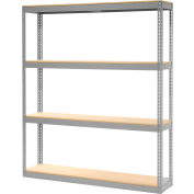 Global Industrial™ Record Storage Rack Without Boxes 72"W x 15"D x 84"H - Gris