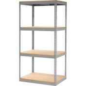 Global Industrial™ Record Storage Rack Without Boxes 42"W x 30"D x 84"H - Gris