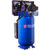 Global Industrial Silent Air Compressor, Two Stage Piston, 5 HP, 80 Gal., 1 Phase, 230V