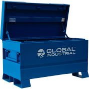 Coffre de chantier industriel™ Global, 12 pi³, acier, bleu