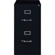 Hirsh Industries® 25" verticales profondes classeur 2 tiroirs lettre taille - noir
