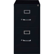Hirsh Industries® 25" verticales profondes classeur 2 tiroirs lettre taille - noir