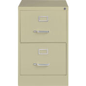 Hirsh Industries® 25" Deep Vertical File Cabinet 2-Drawer Legal Size - Putty