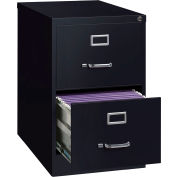 Hirsh Industries® 26-1/2" verticales profondes classeur 2 tiroirs format légal - noir