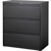 Hirsh Industries® HL10000 Series® Lateral File 36" Wide 3-Drawer - Black
