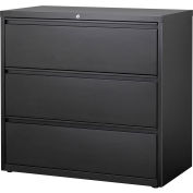 Hirsh Industries® HL10000 Series® Lateral File 42" Wide 3-Drawer - Black