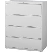 Hirsh Industries® HL10000 Series® Lateral File 42" Wide 4-Drawer - Light Gray