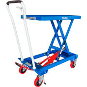 Global Industrial™ Mobile Single Scissor Lift Table, plate-forme de 32 » x 19 », capacité de 550 lb