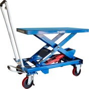 Global Industrial™ Mobile Single Scissor Lift Table, plate-forme de 39 » x 20 », 1100 lb.