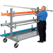 Chariot pour barres et tiges, 72 po L x 36 po l, capacité de 2400 lb