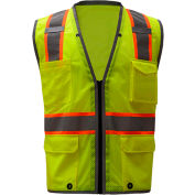 GSS Safety Heavy-Duty Safety Vest, Class 2, Lime, Large