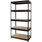 Hirsh Industries 5 Shelf, Rayonnage riveté sans boulon, démarreur, 36 » L x 18 » P x 72"H