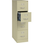 Hirsh Industries® 25" Deep Vertical File Cabinet 4-Drawer Letter Size - Putty