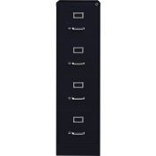 Hirsh Industries® 25" Deep Vertical File Cabinet 4-Drawer Letter Size - Black
