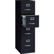 Hirsh Industries® 22" Deep Vertical File Cabinet 4-Drawer Letter Size Black