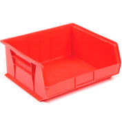Akro-Mils® AkroBin® Plastic Stack & Hang Bin, 16-1/2"W x 14-3/4"D x 7"H, Red - Pkg Qty 6