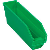 Bac de rangement gigogne en plastique industriel™ Global 2-3/4 « W x 11-5/8 » L x 4"H Vert, qté par paquet : 24