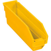 Global Industrial™ Plastic Nesting Storage Shelf Bin 2-3/4"W x 11-5/8"D x 4"H Jaune, qté par paquet : 24