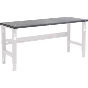 Global Industrial Workbench Top, Steel Square Edge, 72"W x 36"D x 1-3/4" Thick, Black
