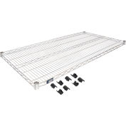 Tablette en treillis métallique Nexel® S2448C, 48 po l x 24 po P, chromé