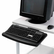 Global Industrial™ Low Profile Adjustable Keyboard Tray, 20-1/8"W x 11"D, Noir