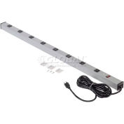 Wiremold Power Strip, 8 Points de vente, 15A, 48"L, 6' Cord