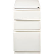 Hirsh Industries® 20" profond boîte/boîte/dossier socle Mobile - blanc