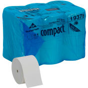 White Coreless High Capacity 2-Ply Toilet Paper, 1500 Sheet/Roll, 18 Rolls/Case - 19378