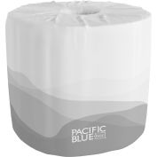 Pacific Blue Basic™ Standard Roll Papier toilette gaufré à 2 plis par GP Pro, 80 rouleaux par étui