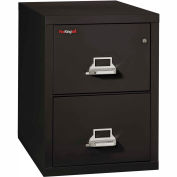 FireKing ignifuge 2 tiroir classeur Vertical - Legal taille 21 "W x 31-1/2 « D x 28 » H - noir